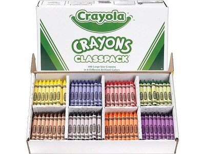 Crayon Classpack, Jumbo Size, 8 Colors, 200 Count - BIN8389