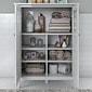 Bush Furniture Broadview Bathroom Storage Cabinet, Pure White (BD018WH)