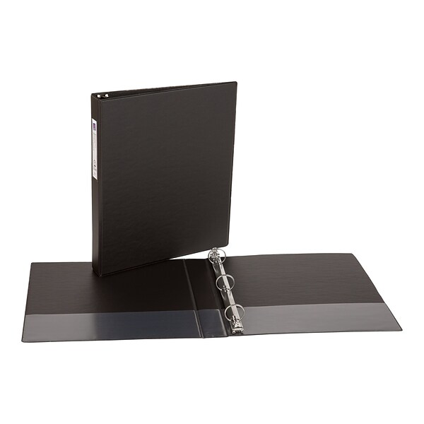 Avery 1 3-Ring Non-View Binder, Matte Black (04301)