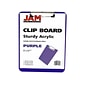 JAM Standard Plastic Clipboard, Translucent Purple (340926881)