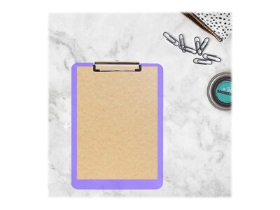 JAM Standard Plastic Clipboard, Translucent Purple (340926881)