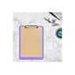 JAM Standard Plastic Clipboard, Translucent Purple (340926881)