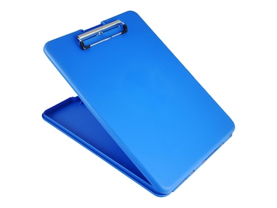 Saunders SlimMate Polypropylene Storage Clipboard, Blue (00559)