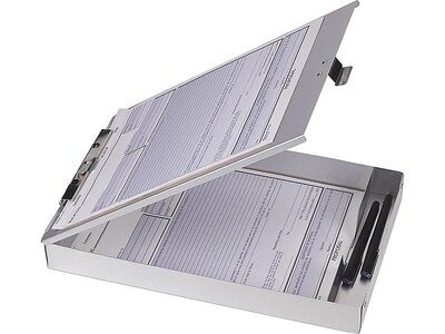 Officemate Aluminum Storage Clipboard, Letter Size, Silver (83200)