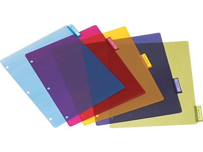 TOPS Cardinal 5 Tab Dividers, Assorted, Set (CRD 84018)