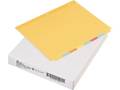 Avery Plain Write-On Dividers, 8-Tab, Multicolor, 24 Sets/Box (11509)