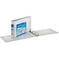 Cardinal ClearVue 2" 3-Ring View Binders, D-Ring, White (22132V4)