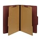 Pendaflex PressGuard Paperboard Heavy Duty Classification Folders, Legal Size, 2 Dividers, Brick Red