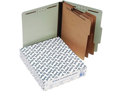 Pendaflex Classification Folder, 3-Dividers, 2" Expansion, Letter Size, Corona Green, 10/Box (17174EE)