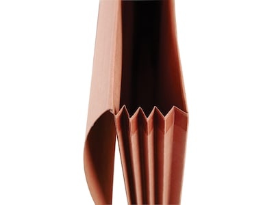 Staples Extra Large Paper Stock File Pocket, 3.25" Expansion, 11.97" x 18" Size, Brown, 2/Pack (1060E2S)