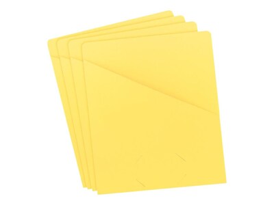 Smead Paper Stock File Jacket, Letter Size, Yellow, 25/Pack (75434)