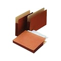 Pendaflex Earthwise 100% Recycled Reinforced File Pocket, 5 1/4 Expansion, Legal Size, Red (E1536G)