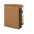 Smead Extra Wide Paper Stock File Pocket, 3.5 Expansion, 15.75 x 9.5 Size, Dark Brown/Redrope, 10
