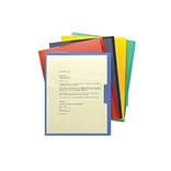 Smead Organized Up Heavy Duty Plastic File Jacket, Letter Size, Assorted, 5/Pack (85740)
