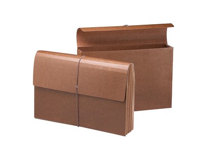 Smead Classic Redrope File Pocket, 3.5" Expansion, Legal Size, Brown (71356)