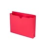 Smead File Jacket, Reinforced Straight-Cut Tab, 2 Expansion, Letter Size, Red, 50 per Box (75569)