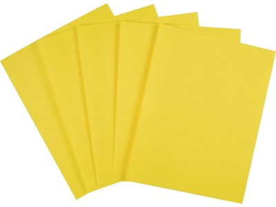 Staples Brights Multipurpose Colored Paper, 20 lbs., 8.5 x 11, Yellow, 500/Ream (25204)