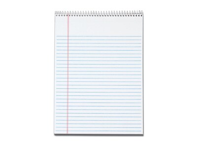 TOPS Docket Notepad, 8.5" x 11.75", Wide, White, 70 Sheets/Pad (TOP 63631)