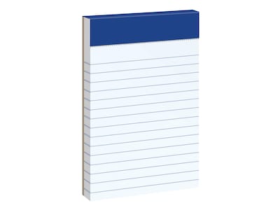 Ampad Notepads, 3 x 5, Narrow, White, 50 Sheets/Pad, 3 Pads/Pack (TOP 20-201)