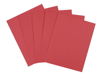 Brights Multipurpose Paper, 24 lbs., 8.5 x 11, Red, 500/Ream, 10 Reams/Carton (20104A)