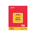 Staples® Brights Multipurpose Paper, 24 lbs., 8.5 x 11, Red, 500/Ream (20104)