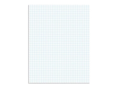 Ampad Notepad, 8.5 x 11, Graph, White, 50 Sheets/Pad (TOP22-000)