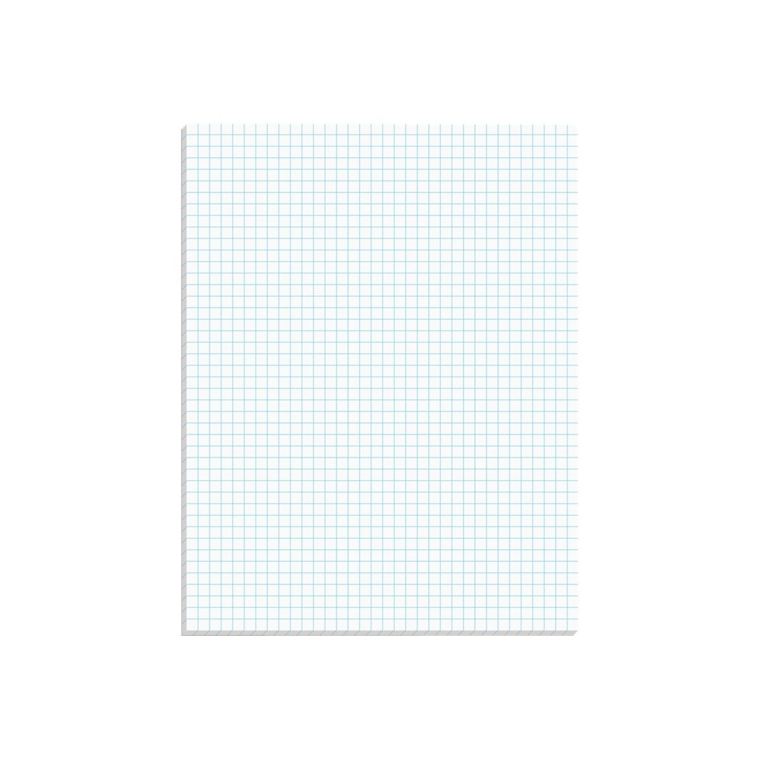 Ampad Notepad, 8.5 x 11, Graph, White, 50 Sheets/Pad (TOP22-000)
