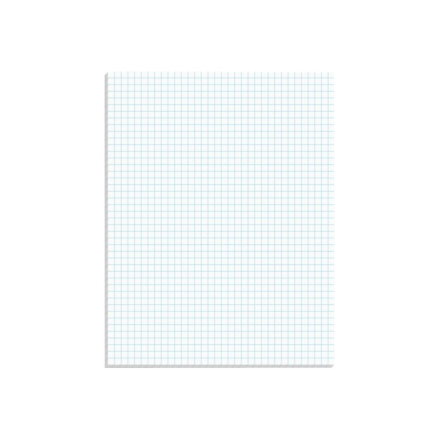 Ampad Notepad, 8.5 x 11, Graph, White, 50 Sheets/Pad (TOP22-000)