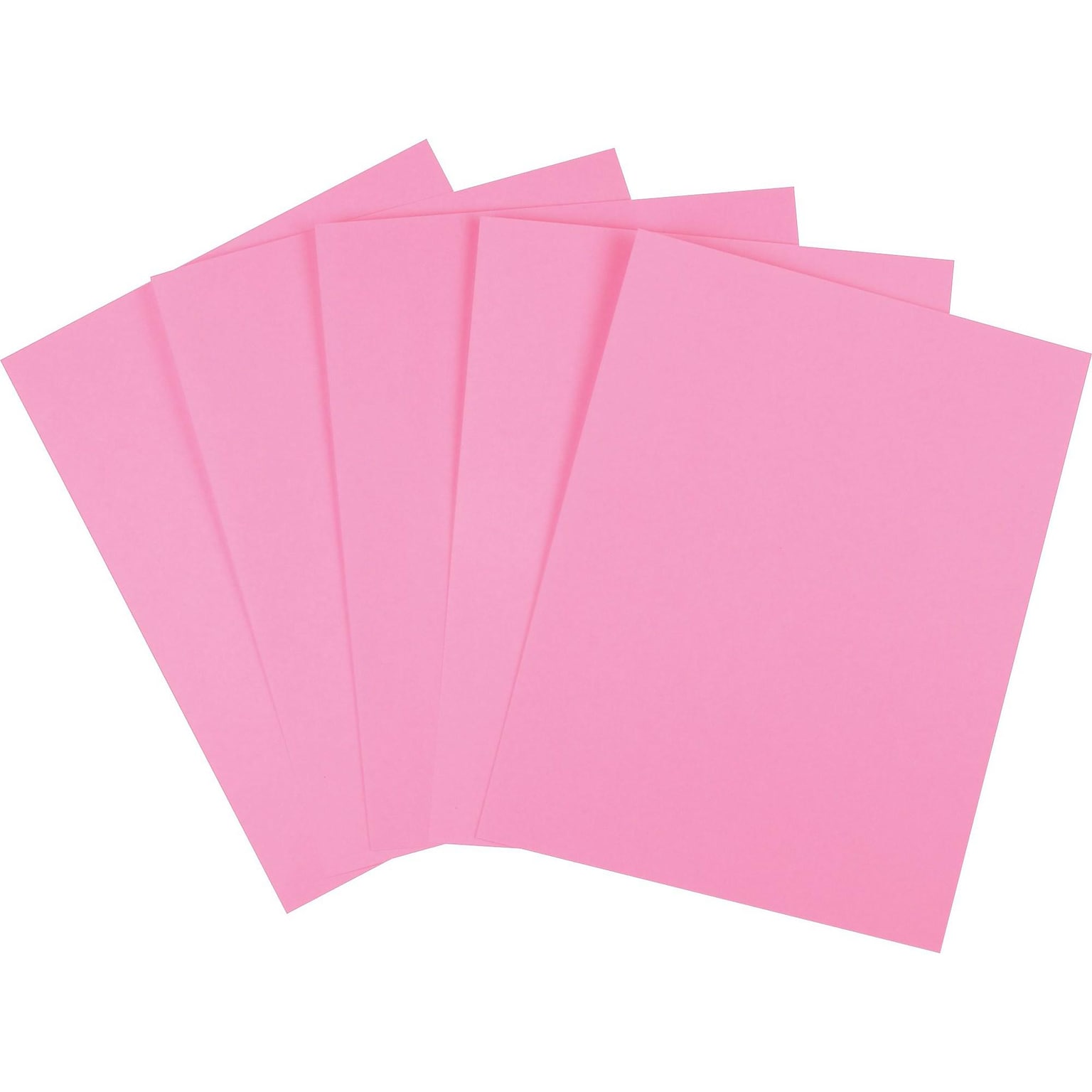 Staples Brights Multipurpose Colored Paper, 24 lb, 8.5 x 11, Pink, 500/Ream, 10 Reams/Carton (20106A)