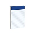 Ampad Mini Notepads, 3 x 5, Narrow, White, 50 Sheets/Pad, 12 Pads/Pack (TOP20-208)