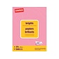 Staples Brights Multipurpose Colored Paper, 24 lb, 8.5" x 11", Pink, 500/Ream, 10 Reams/Carton (20106A)