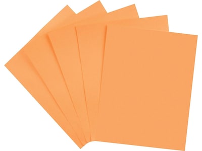 Brights Multipurpose Paper, 24 lbs., 8.5 x 11, Orange, 500/Ream, 10 Reams/Carton (20108A)