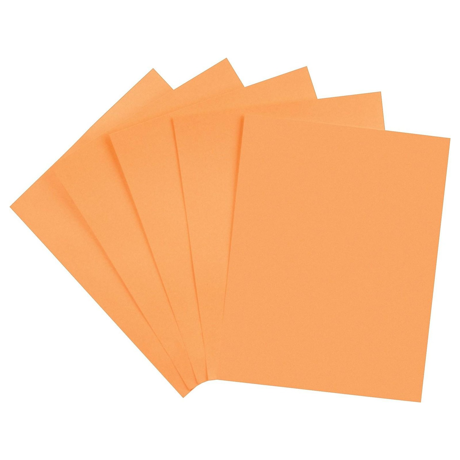 Staples Brights Multipurpose Colored Paper, 24 lb, 8.5 x 11, Orange, 500/Ream, 10 Reams/Carton (20108A)