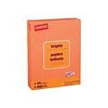 Staples® Brights Multipurpose Paper, 24 lbs., 8.5 x 11, Orange, 500/Ream (20108)