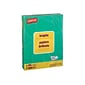 Staples® Brights Multipurpose Paper, 24 lbs., 8.5" x 11", Dark Green, 500/Ream (20103)