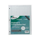 Ampad Engineering Computation Notepad, 8.5 x 11, Graph, Green Tint, 100 Sheets/Pad (TOP22-142)