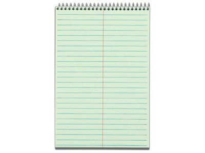TOPS Steno Pad, 6 x 9, Gregg, Green Tint, 80 Sheets/Pad (TOP8021)