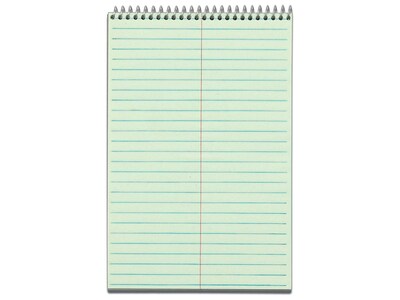 TOPS Steno Pad, 6" x 9", Gregg, Green Tint, 80 Sheets/Pad (TOP8021)