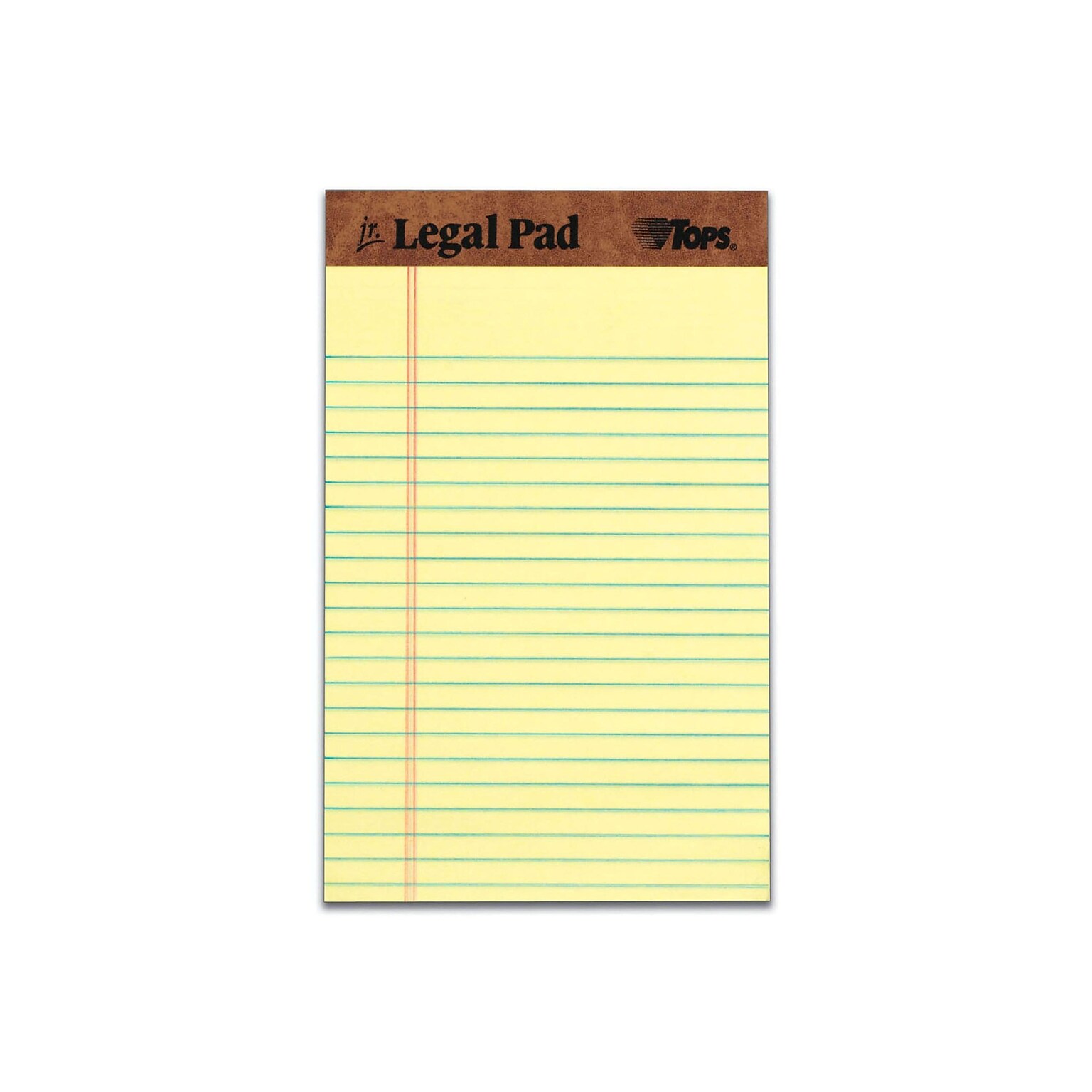 TOPS The Legal Pad Notepads, 5 x 8, Legal, Canary, 50 Sheets/Pad, 12 Pads/Pack (TOP 7501)