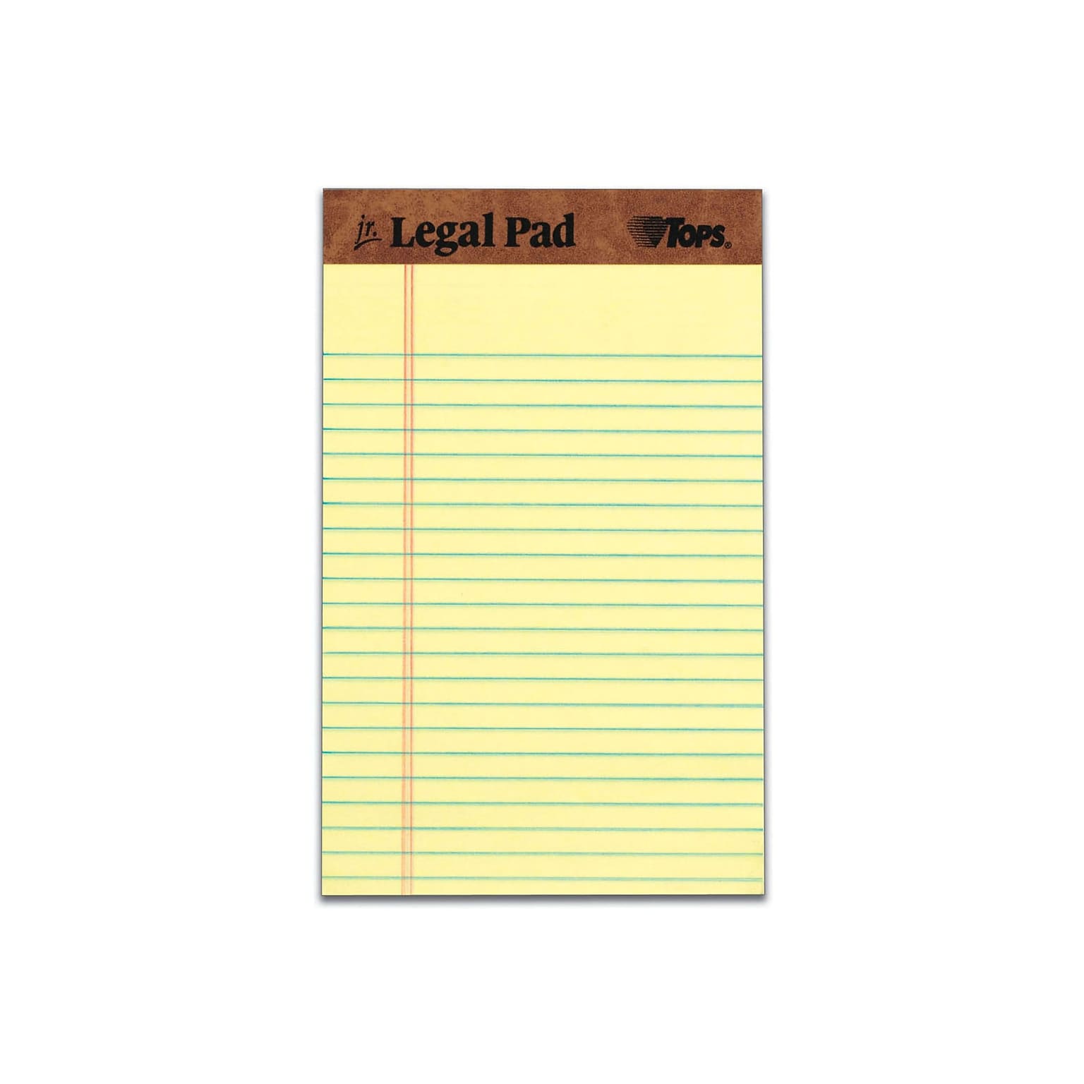 TOPS The Legal Pad Notepads, 5 x 8, Legal, Canary, 50 Sheets/Pad, 12 Pads/Pack (TOP 7501)