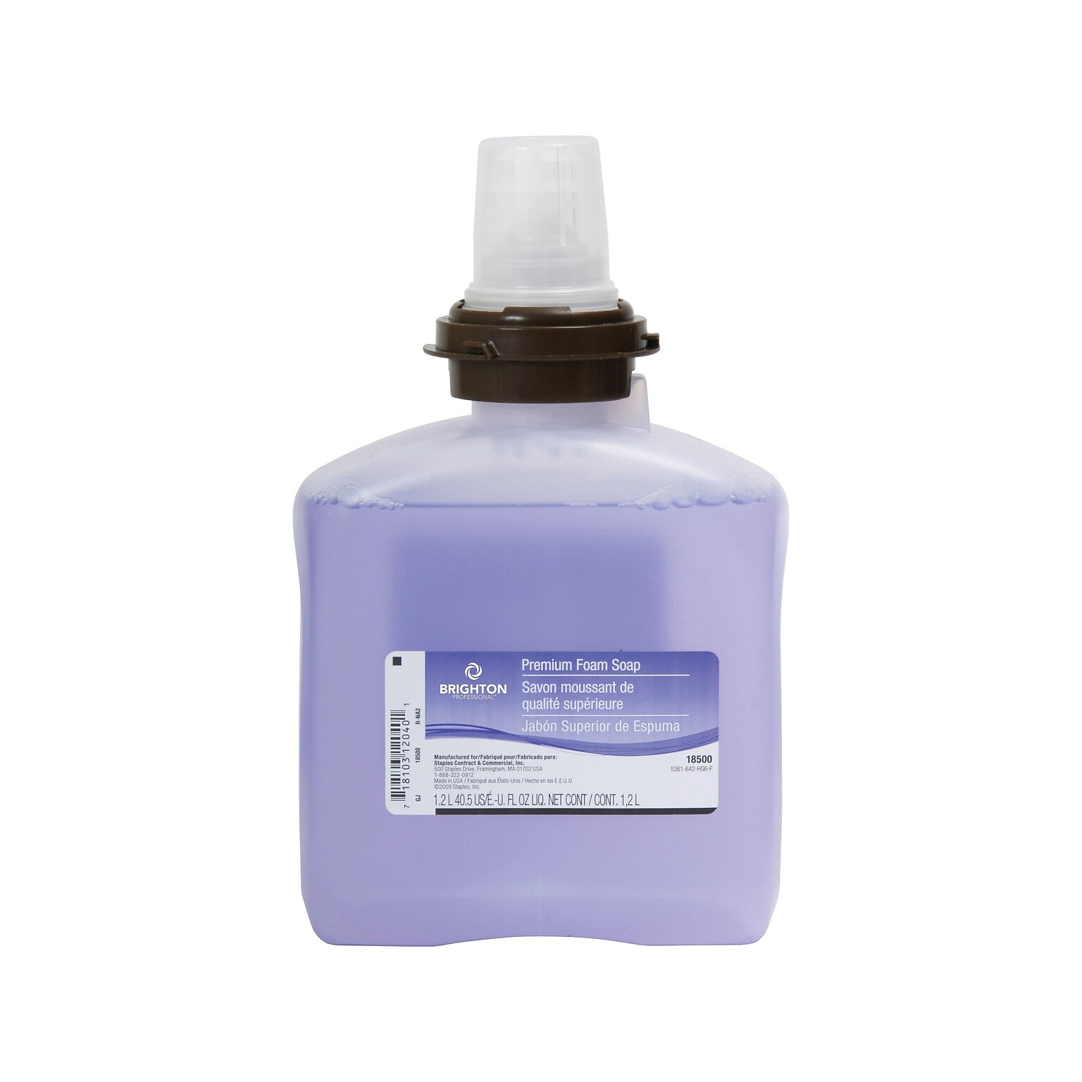 Brighton Professional Foaming Hand Soap Refill for TFX Dispenser, Cranberry Scent, 40.6 oz., 2/Carton (18500)