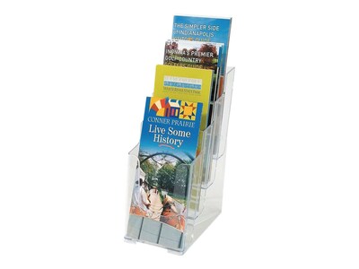 Staples Literature Holder, 4.25, Clear Plastic (ST16653)