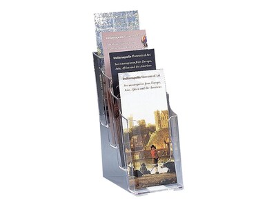 Staples Literature Holder, 4.25, Clear Plastic (ST16653)