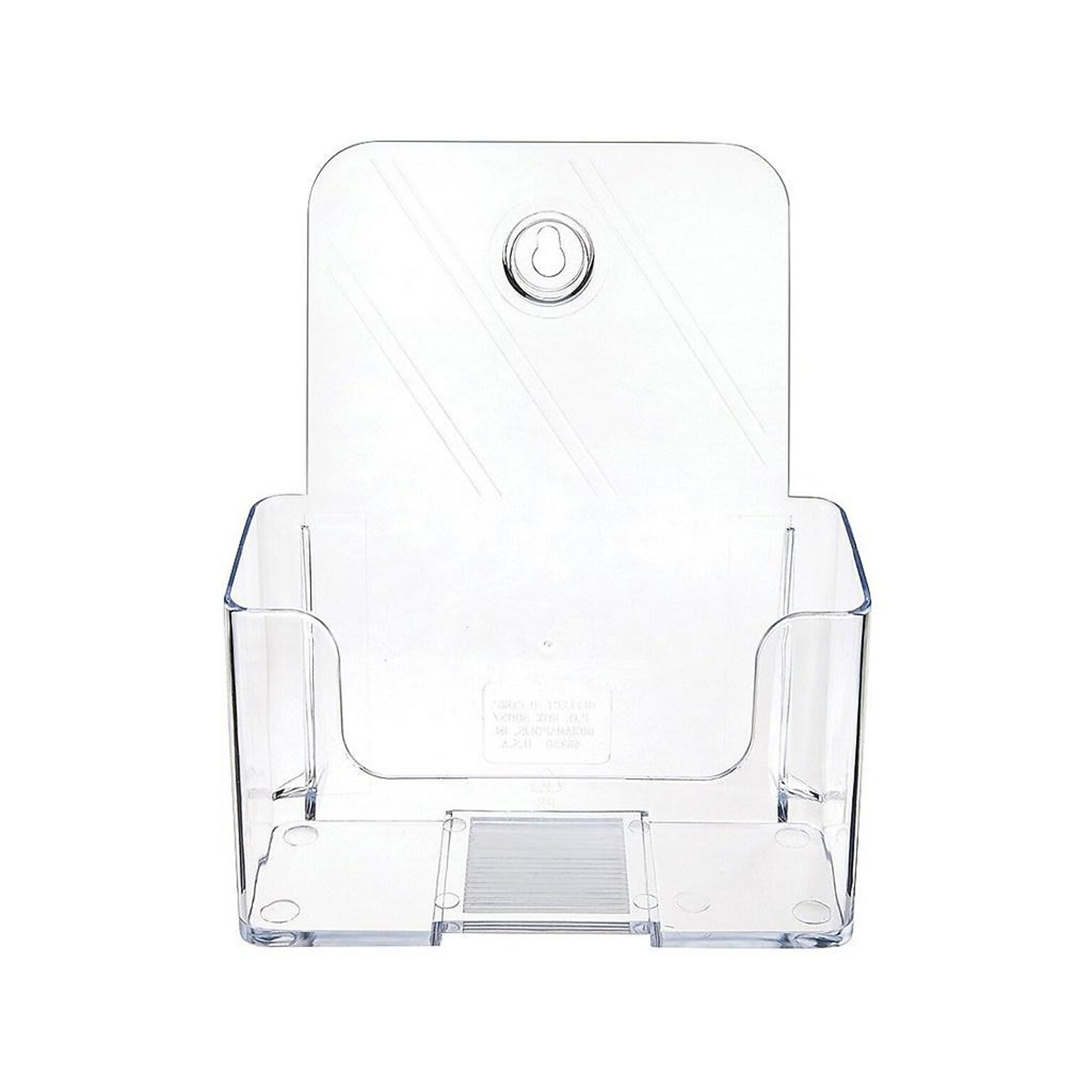 Deflect-O Docuholder Brochure Holder,  7.75 x 6.5, Vertical, Wall Mounted, Clear Plastic (DEF74901)