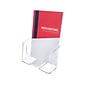 Deflecto® Docuholder® Booklet Size Literature Holder 7.75" x 6.5" x 3.75", Crystal Clear Plastic (74901)
