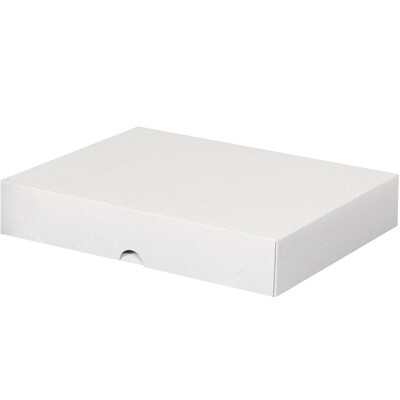 Partners Brand 8 1/2 x 11 x 2 Stationery Folding Cartons, White, 200/Case