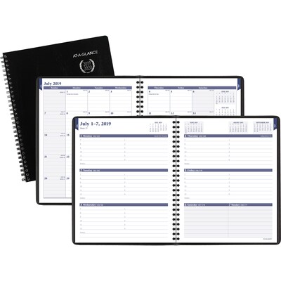 2019-2020 At-A-Glance 8 x 9 7/8 Collegiate Academic Weekly/Monthly Planner, 13 Months, July Start, Black (70-Cp01-05-20)