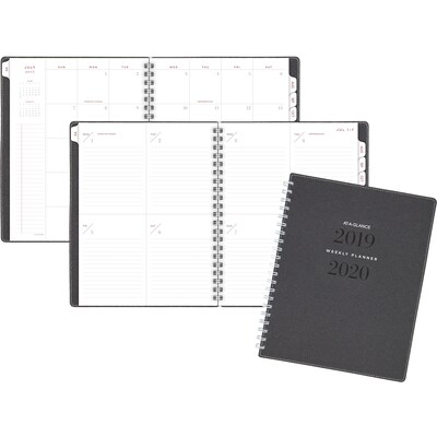2019-2020 At-A-Glance® 8 3/4 x 11 Academic Weekly/Monthly Planner, July Start, Heather Gray (YP905A-4520)