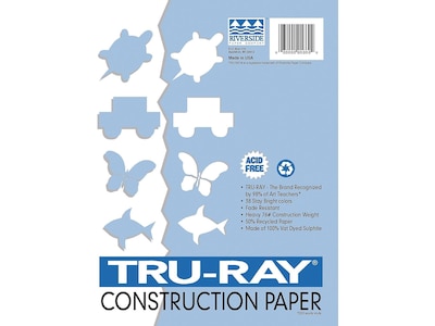 Tru-Ray Sulphite Construction Paper, 12 x 18 Inches, Holiday Red, 50 Sheets  