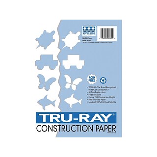 Pacon Tru-Ray Construction Paper - 18 x 24, Black, 50 Sheets